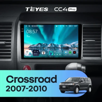 Штатная магнитола Teyes CC4 Pro 8/128 Honda Crossroad (2007-2010) Правый руль