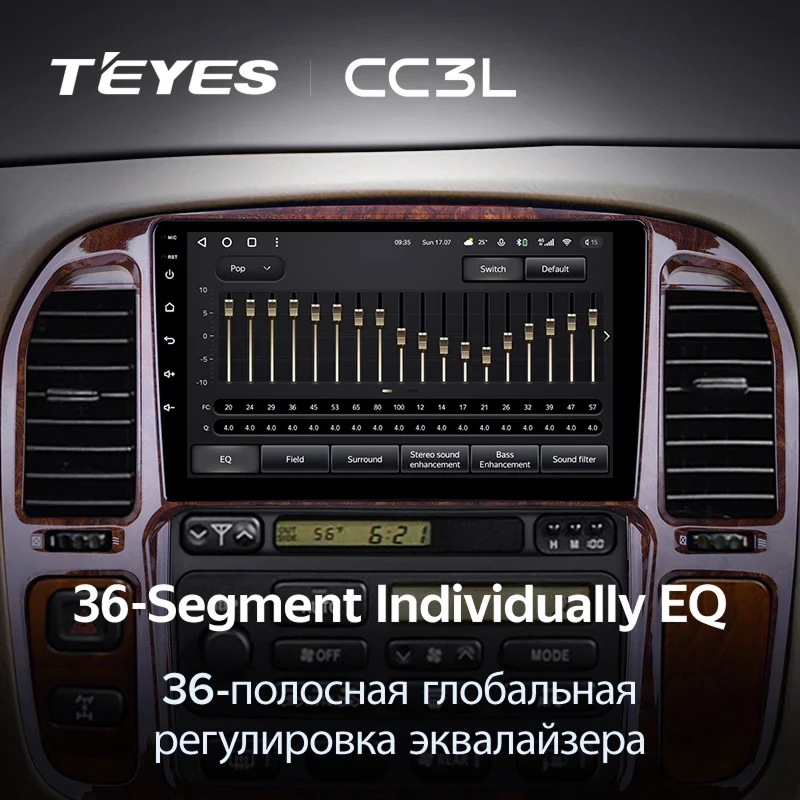 Штатная магнитола Teyes CC3L 4/32 Lexus LX470 (1998-2003) F3