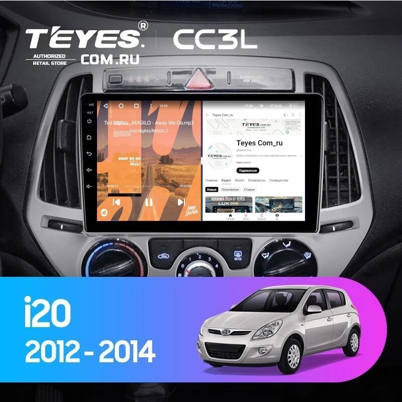 Штатная магнитола Teyes CC3L 4/64 Hyundai i20 2 (2012-2014)