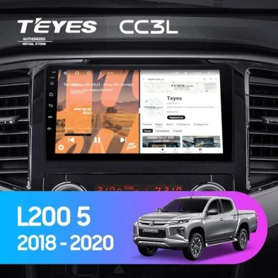 Штатная магнитола Teyes CC3L 4/32 Mitsubishi L200 5 (2018-2020) F1
