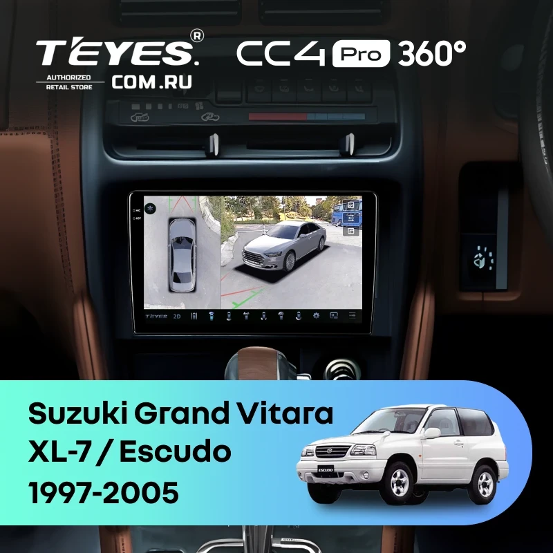 Штатная магнитола Teyes CC4 Pro 360 12/256 Suzuki Grand Vitara XL-7 (1997-2005)