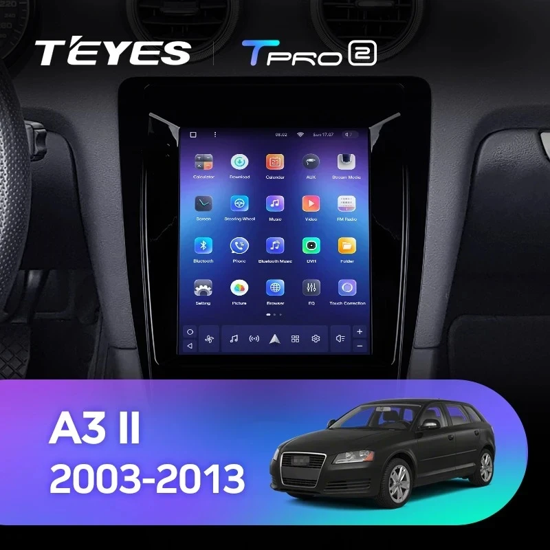 Штатная магнитола Tesla style Teyes TPRO 2 3/32 Audi A3 2 8P (2003-2013)