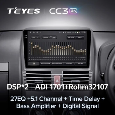 Штатная магнитола Teyes CC3 2K 4/32 Toyota Rush (2015-2018) Правый руль