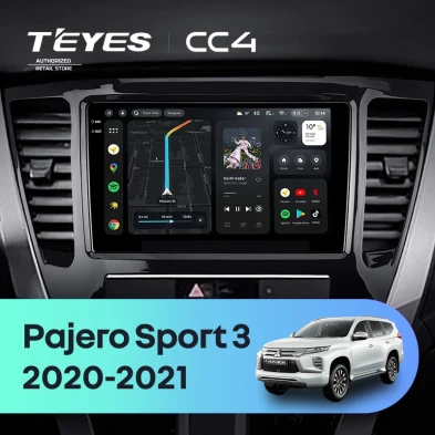 Штатная магнитола Teyes CC4 6/64 Mitsubishi Pajero Sport 3 (2020-2021)