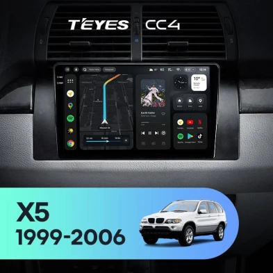 Штатная магнитола Teyes CC4 8/128 BMW X5 E39 E53 (1999-2006)