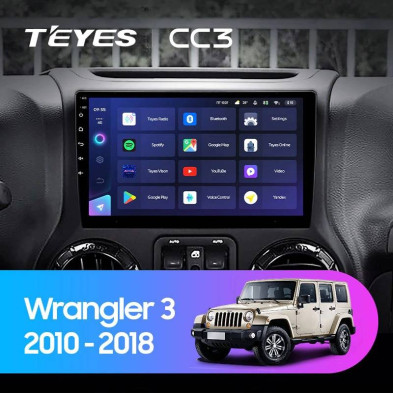 Штатная магнитола Teyes CC3 4/32 Jeep Wrangler 3 JK (2010-2017) L15