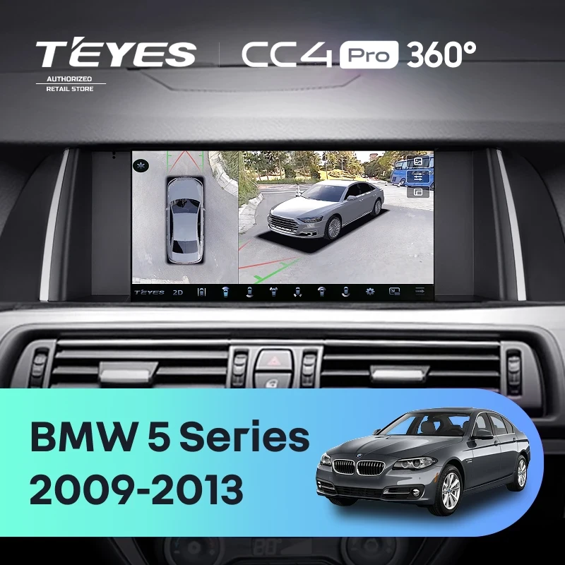 Штатная магнитола Teyes CC4 Pro 360 12/256 BMW 5 Series F10 F11 CIC (2009-2013)