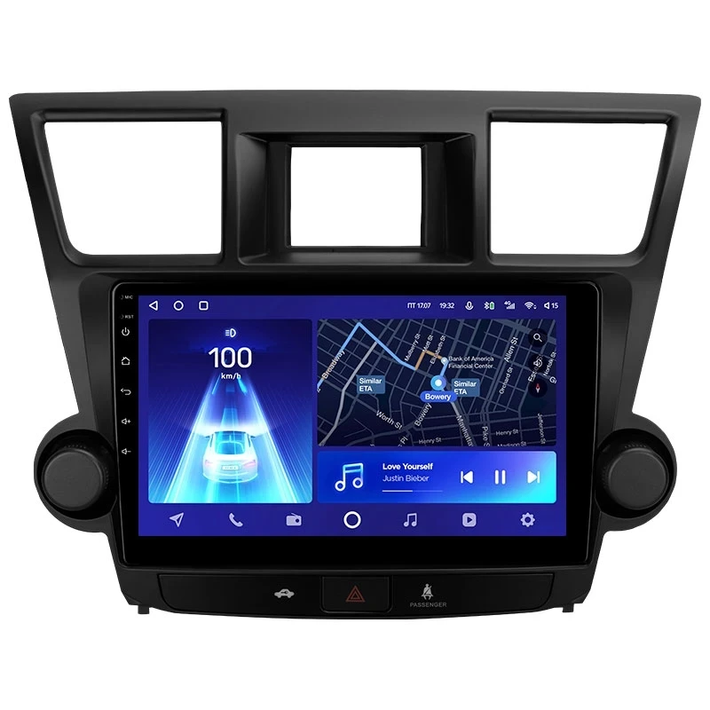 Переходная рамка Toyota Highlander 2 XU40 (2007-2013) F2 (10")