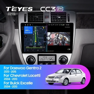 Штатная магнитола Teyes CC3 2K 360 6/128 Daewoo Gentra 2 (2013-2015) F2 Тип-B