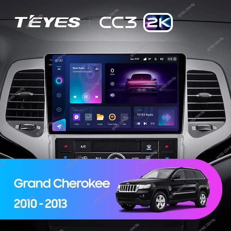 Штатная магнитола Teyes CC3 2K 4/32 Jeep Grand Cherokee WK2 (2010-2013)