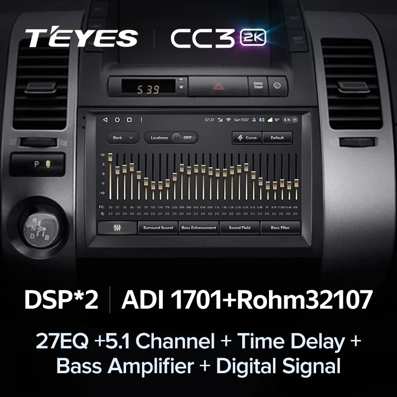 Штатная магнитола Teyes CC3 2K 4/32 Toyota Prius XW20 II (2003-2011) F2