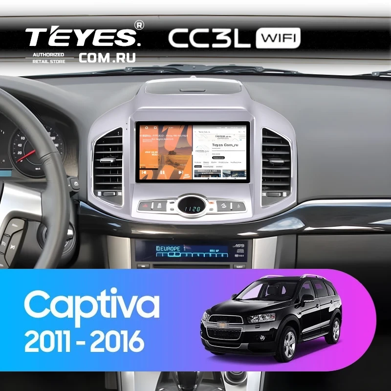 Штатная магнитола Teyes CC3L WiFi 2/32 Chevrolet Captiva 1 C140 (2011-2016) F2