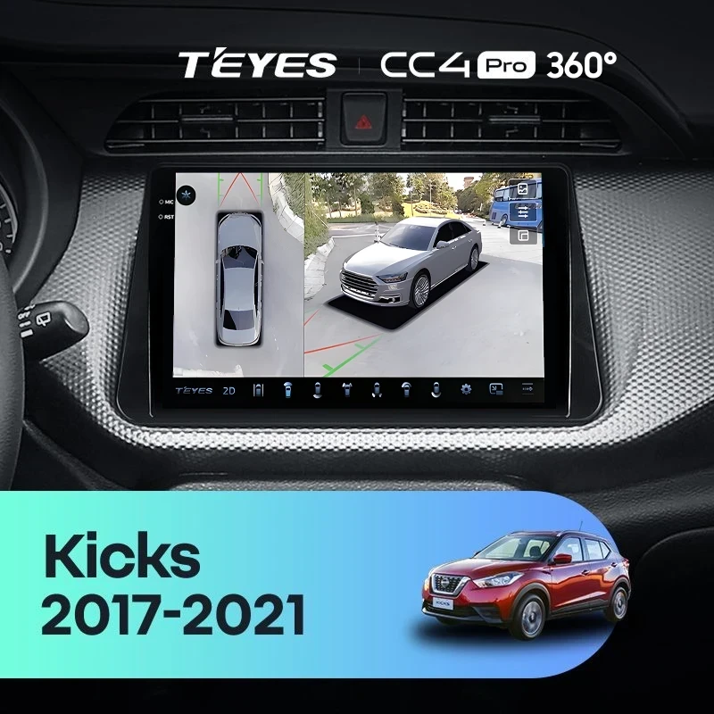 Штатная магнитола Teyes CC4 Pro 360 12/256 Nissan Kicks P15 (2017-2021)