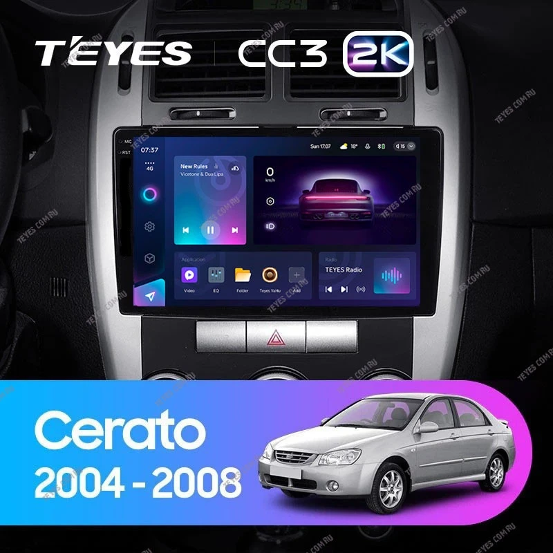 Штатная магнитола Teyes CC3 2K 360 6/128 Kia Cerato (2004-2008) F2