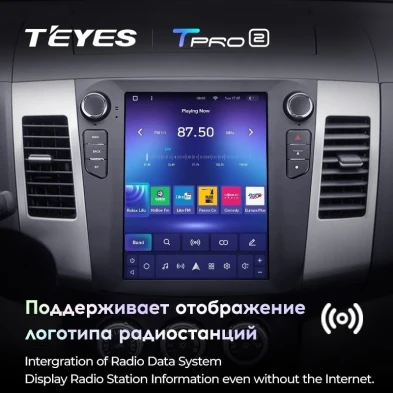 Штатная магнитола Tesla style Teyes TPRO 2 4/64 Citroen C-Crosser 1 (2007-2013) Тип-A