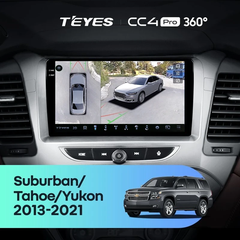 Штатная магнитола Teyes CC4 Pro 360 12/256 Chevrolet Suburban GMT K2YC (2014-2020)
