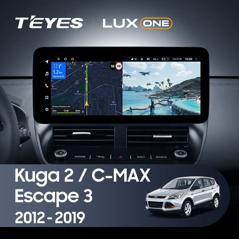Штатная магнитола Teyes LUX ONE 4/64 Ford Escape 3 (2012-2019)