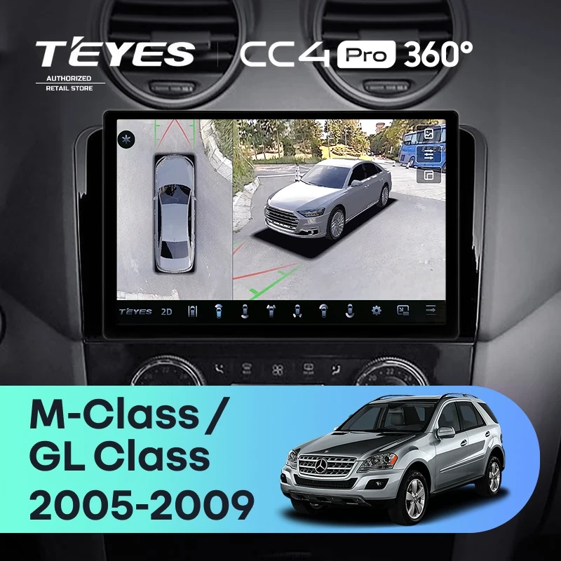 Штатная магнитола Teyes CC4 Pro 360 8/128 Mercedes-Benz GL-Class (2005-2009) F1 (11")