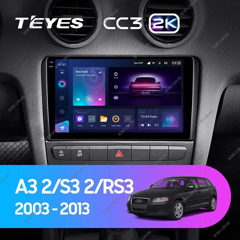 Штатная магнитола Teyes CC3 2K 4/32 Audi RS3 1 (2011-2012)