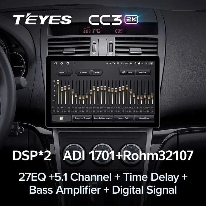 Штатная магнитола Teyes CC3 2K 6/128 Mazda 6 2 GH (2007-2012) (11")