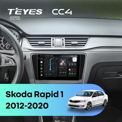 Штатная магнитола Teyes CC4 8/128 Skoda Rapid 1 (2012-2020) F1