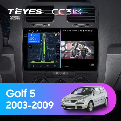 Штатная магнитола Teyes CC3 2K 4/32 Volkswagen Golf 5 (2003-2009) F1
