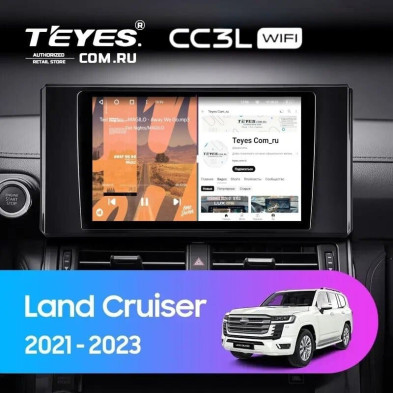 Штатная магнитола Teyes CC3L WiFi 2/32 Toyota Land Cruiser 300 (2021-2023)