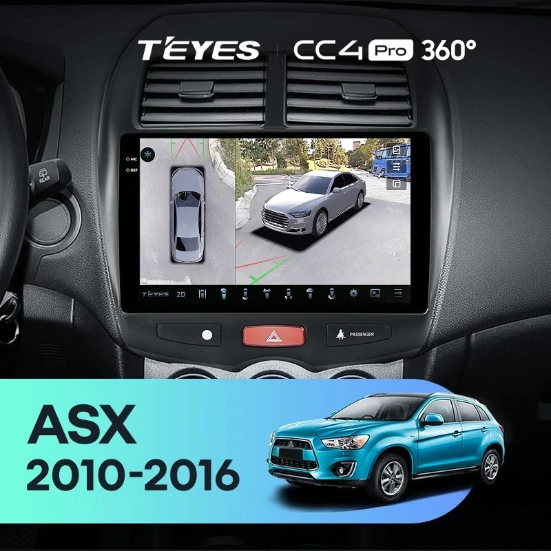 Штатная магнитола Teyes CC4 Pro 360 12/256 Mitsubishi ASX 1 (2010-2016) Тип-B
