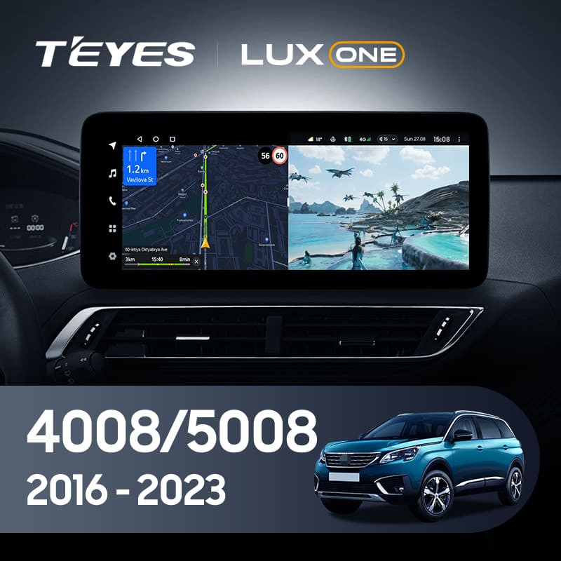 Штатная магнитола Teyes LUX ONE 4/64 Peugeot 4008 (2016-2023)