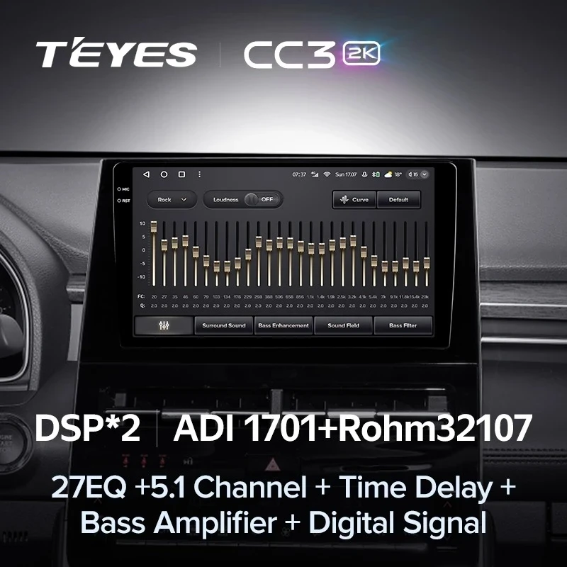 Штатная магнитола Teyes CC3 2K 360 6/128 Toyota Avalon V XX50 (2022-2023)