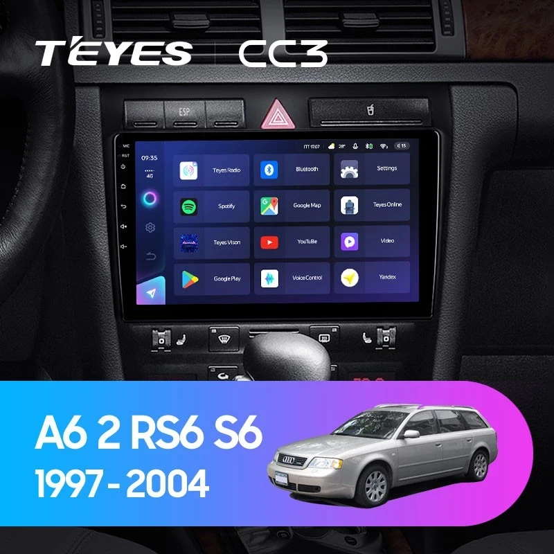 Штатная магнитола Teyes CC3 4/32 Audi A6 2 (1997-2004)