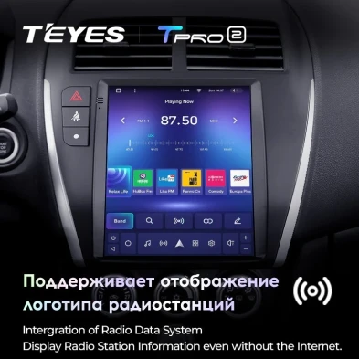 Штатная магнитола Tesla style Teyes TPRO 2 3/32 Mitsubishi ASX 1 (2010-2016) Тип-A