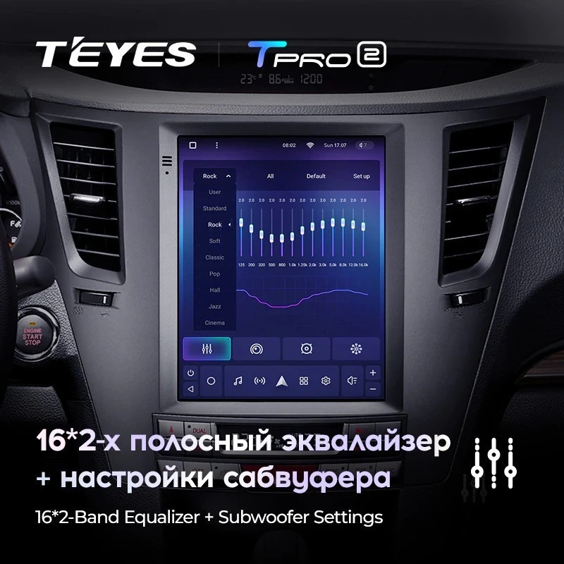 Штатная магнитола Tesla style Teyes TPRO 2 4/64 Subaru Outback 4 BR Legacy 5 (2009-2014)