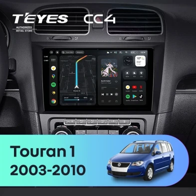 Штатная магнитола Teyes CC4 8/128 Volkswagen Touran 1 (2003-2010)