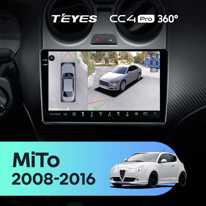 Штатная магнитола Teyes CC4 Pro 360 12/256 Alfa Romeo MiTo 955 (2008-2016)