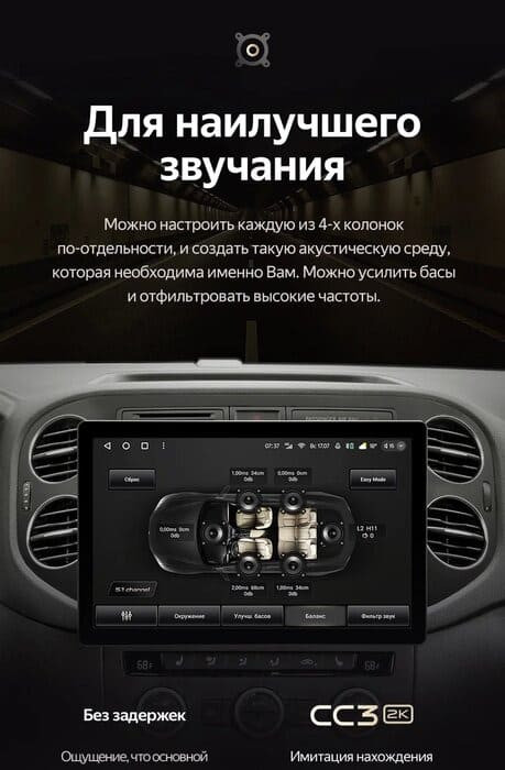 Штатная магнитола Teyes CC3 2K 4/64 Volkswagen Tiguan 1 NF (2006-2016) F2 (11")