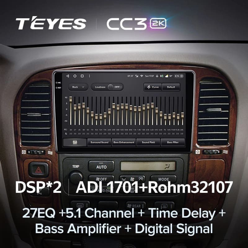 Штатная магнитола Teyes CC3 2K 360 6/128 Lexus LX470 (1998-2003) F1