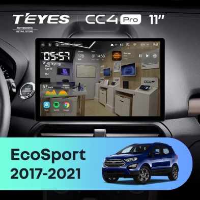 Штатная магнитола Teyes CC4 Pro 8/128 Ford EcoSport (2017-2021) (11")
