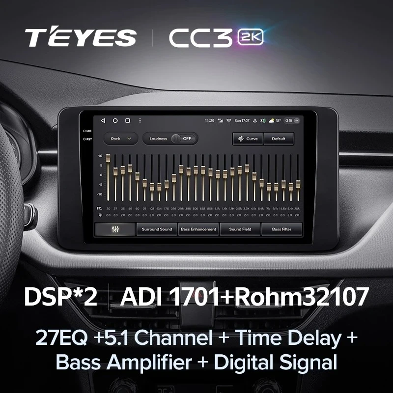 Штатная магнитола Teyes CC3 2K 4/64 Skoda Rapid 2 (2019-2023)