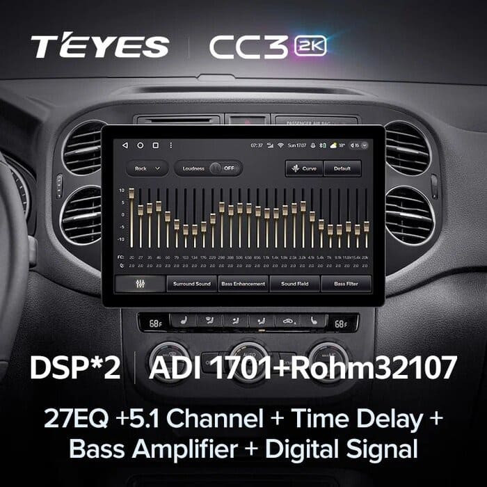 Штатная магнитола Teyes CC3 2K 6/128 Volkswagen Tiguan 1 NF (2006-2016) F1 (13")
