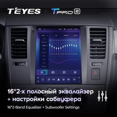 Штатная магнитола Tesla style Teyes TPRO 2 3/32 Nissan Tiida C11 (2004-2013)