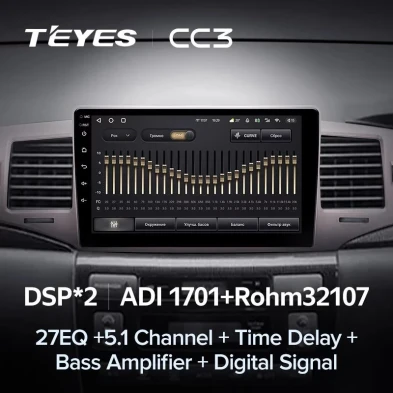 Штатная магнитола Teyes CC3 4/32 Toyota Corolla 9 E120 (2004-2006)