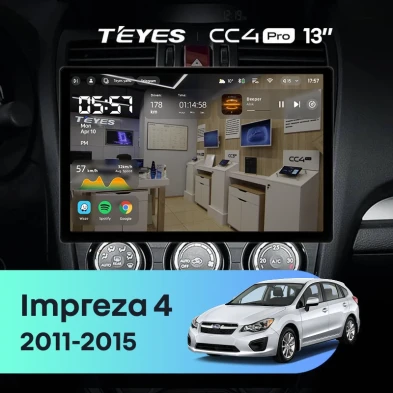 Штатная магнитола Teyes CC4 Pro 12/256 Subaru Impreza 4 (2011-2015) Тип-A (13")