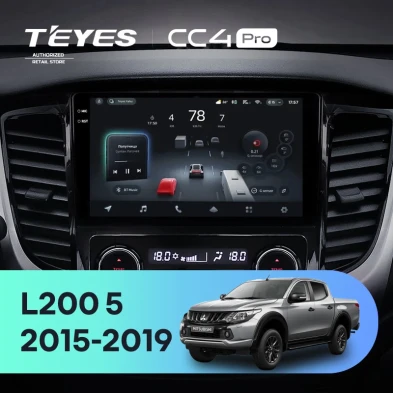 Штатная магнитола Teyes CC4 Pro 12/256 Mitsubishi L200 5 (2015-2019) климат контроль F2