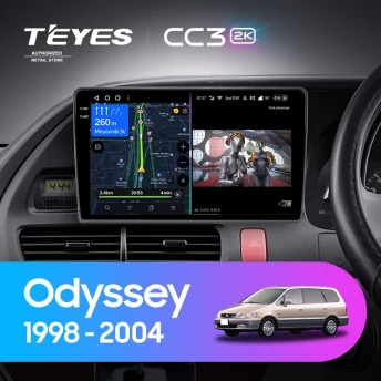 Штатная магнитола Teyes CC3 2K 4/64 Honda Odyssey RL1 (1998-2004) Тип-B Правый руль