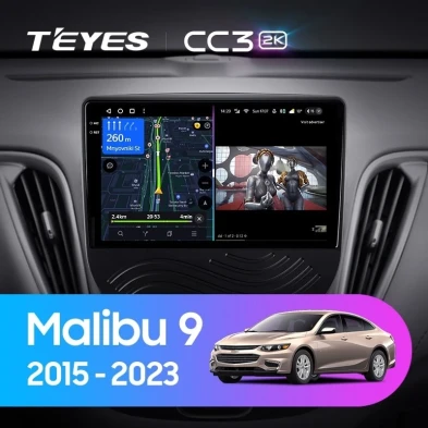 Штатная магнитола Teyes CC3 2K 4/32 Chevrolet Malibu 9 (2015-2023) F2