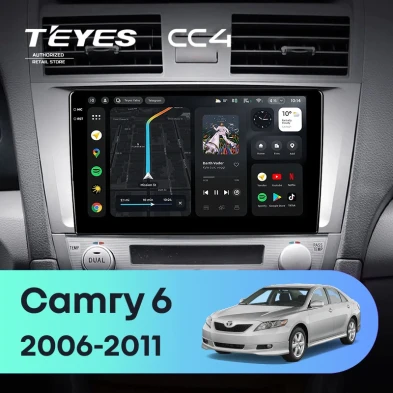 Штатная магнитола Teyes CC4 6/64 Toyota Camry 6 XV 40 (2006-2011) 10" F5