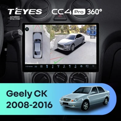 Штатная магнитола Teyes CC4 Pro 360 12/256 Geely CK (2008-2016) (11")