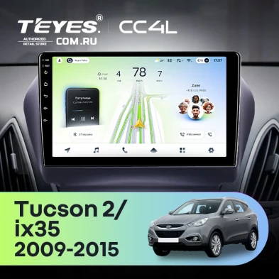 Штатная магнитола Teyes CC4L 6/64 Hyundai ix35 (2009-2015) (Tucson 2) Тип-AB (10")