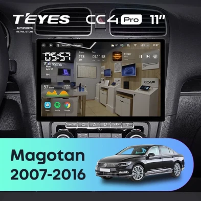 Штатная магнитола Teyes CC4 Pro 8/128 Volkswagen Magotan (2007-2016) (11")